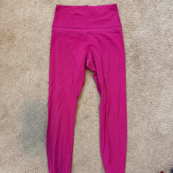 lululemon athletica Pants - Lululemon Hot Pink High-Waist Leggings